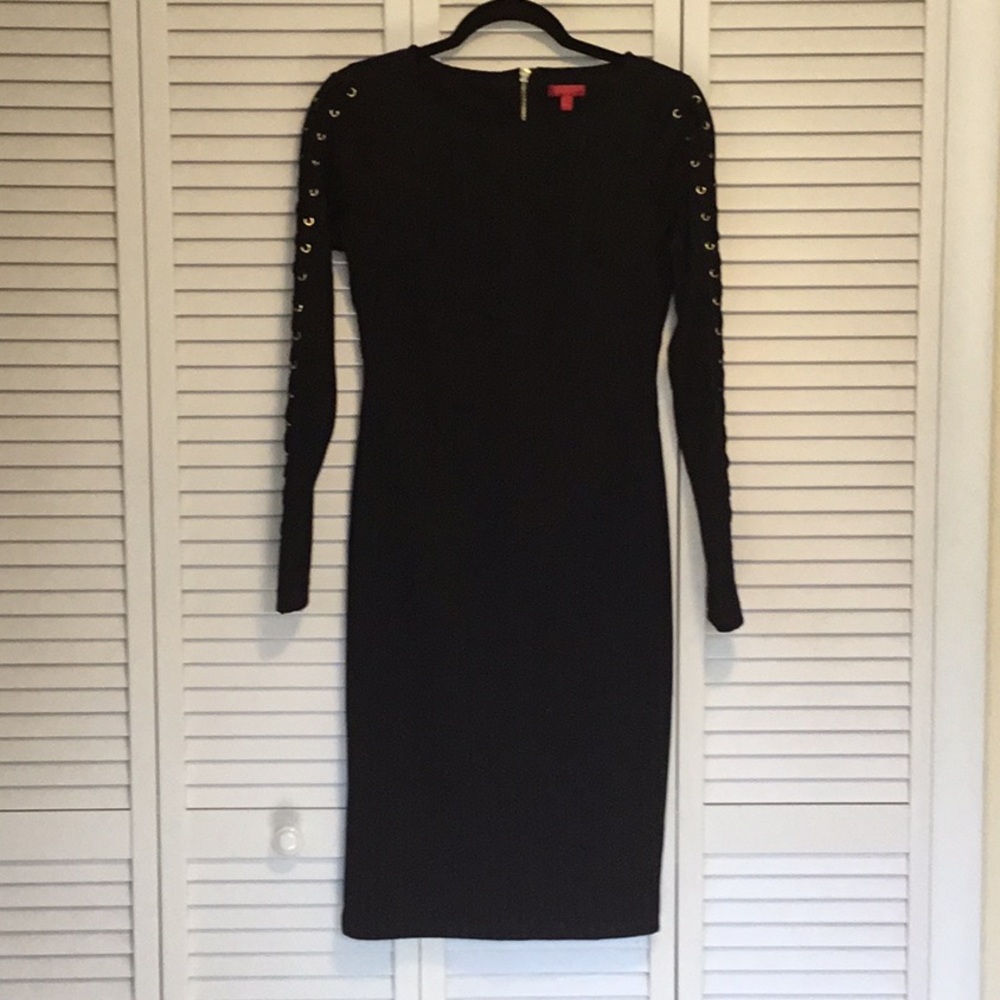 Black Long Sleeved Dress J Lo
